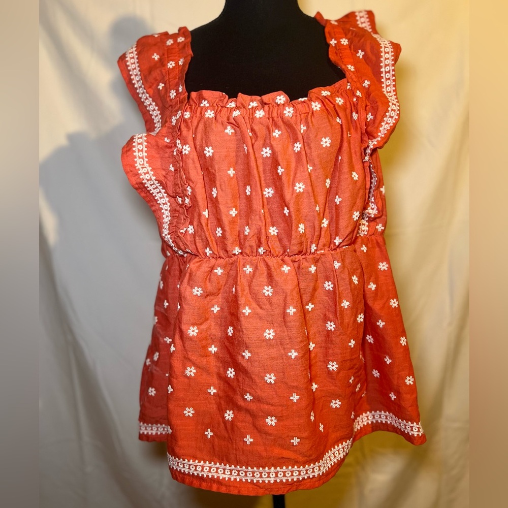 old navy tank top frilly sleeves